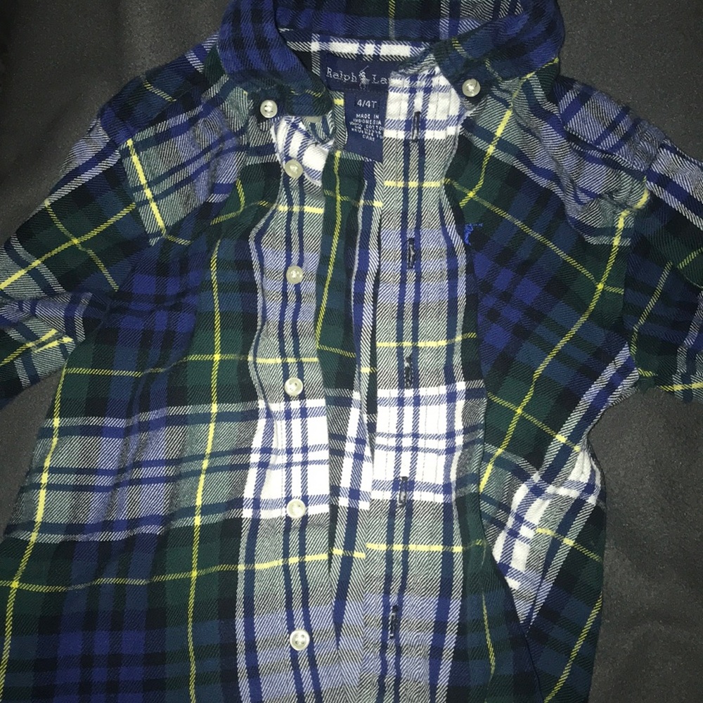 Polo button down flannel